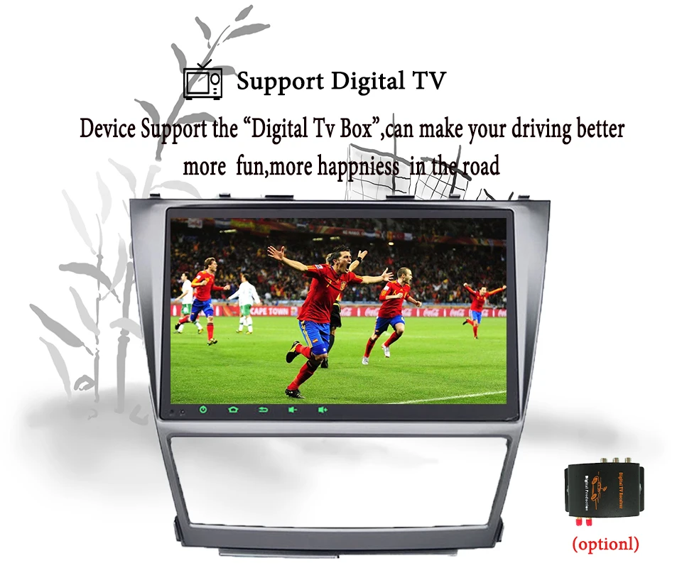 Top 1024*600 Octa Core 10.1" Android 9.1 Car DVD GPS Navigation For Toyota Camry 2007 2008 2009 2010 Head Unit Car Stereo radio 1