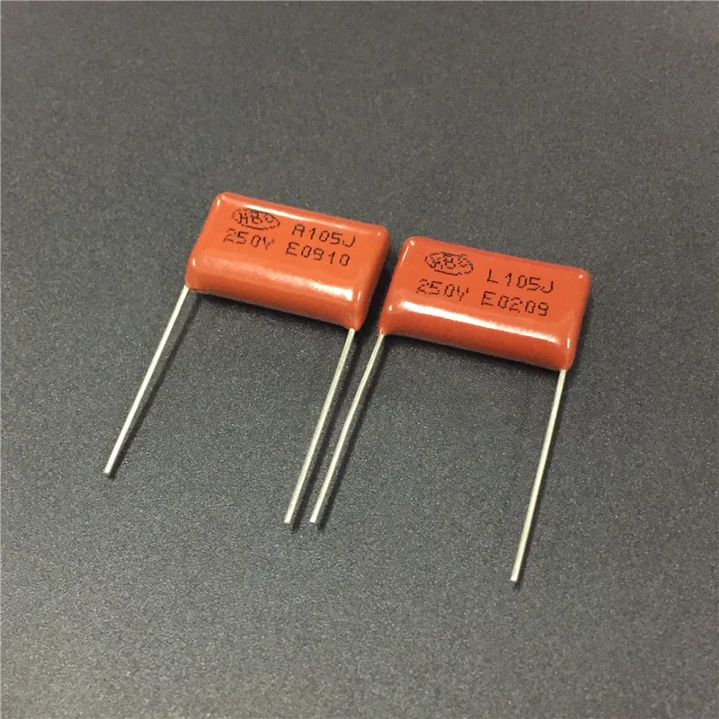 100 шт CBB 105 250V 105J CL21 мкФ P20 Металлизированный Полипропиленовый пленочный
