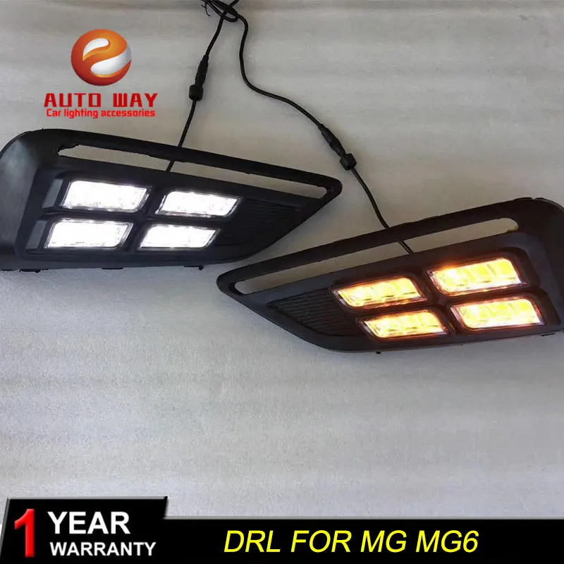 Бесплатная доставка 12В 6000 К LED DRL дневные ходовые огни чехол для MG6 MG 6 2018