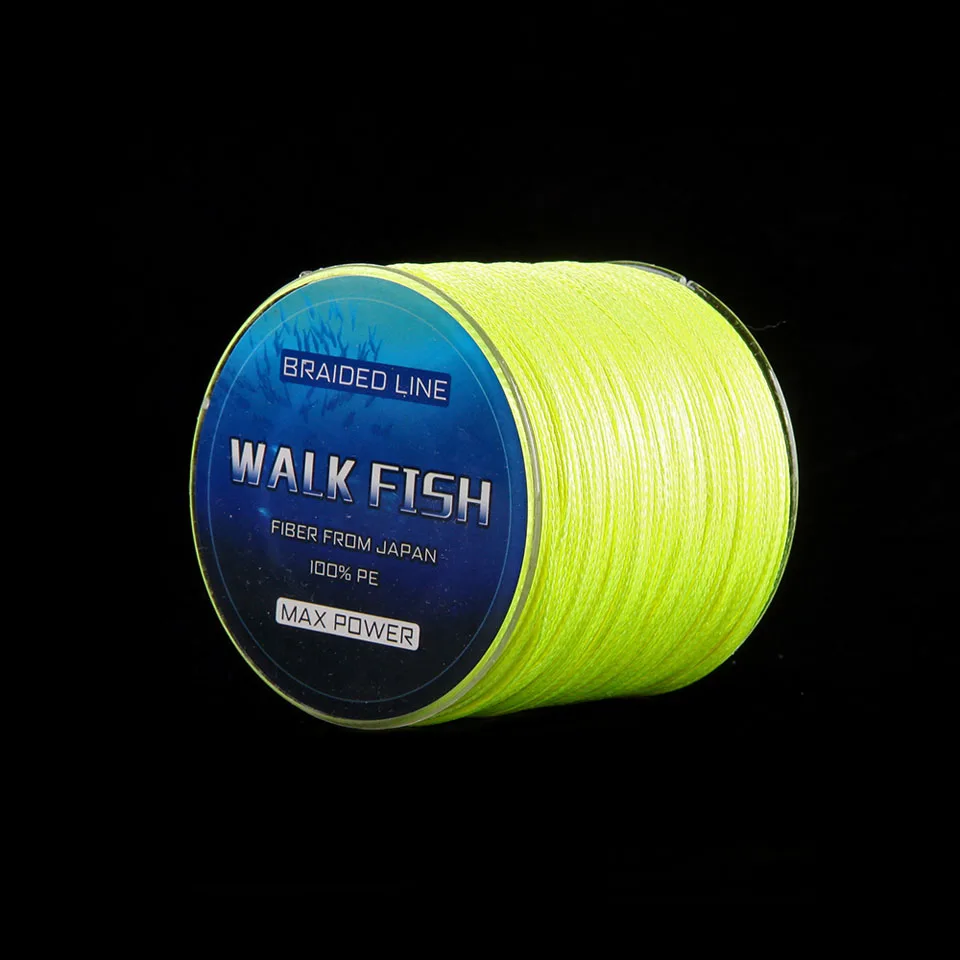 WALK FISH 150 м 8-150LB 4 нити PE плетеная леска многофиламентная леска для ловли карпа соленая Пресноводная