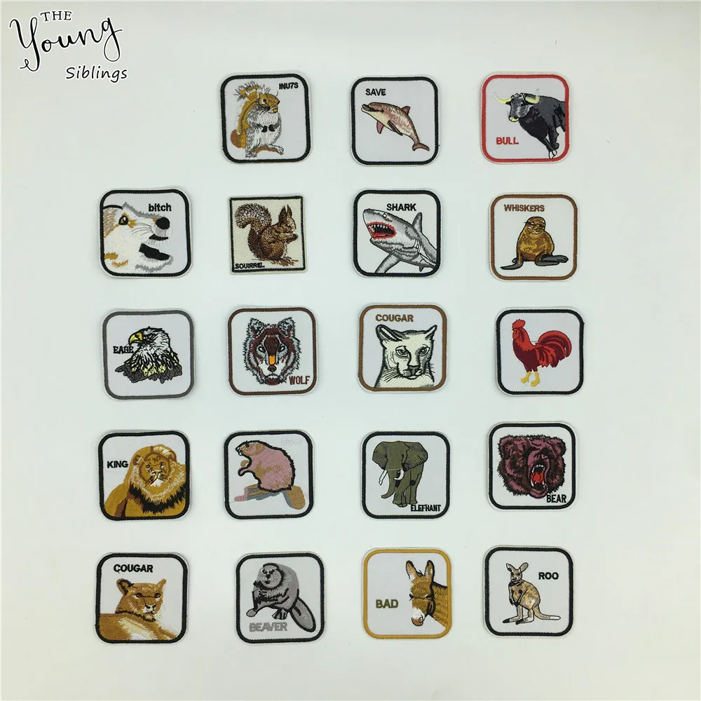

New arrive Cartoon Hot melt adhesive Animal Embroidery Iron on Patch for Clothing DIY Badges Patch Sewing Kids Craft Accessories