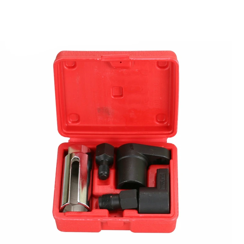 

5pcs Oxygen Sensor Socket Wrench Thread Chaser Tool Kit Fit for All Auto O2 Socket Removal Installation Install Offset Vacuum