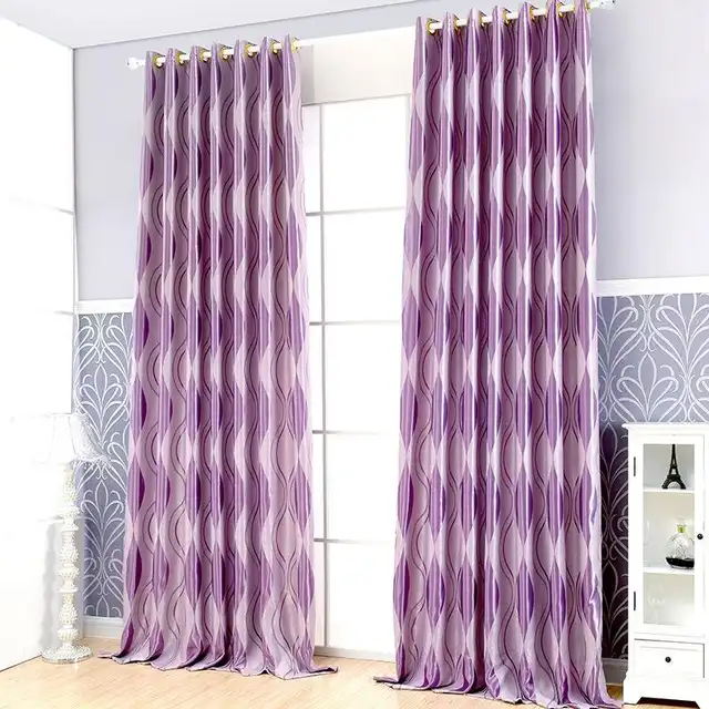 Slow Soul Pink Purple Wine Red Gray Deep Coffee Europe Curtains
