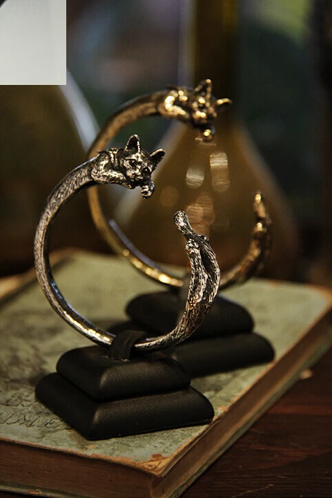 

Hiphop Style Boho Chic Kitty Cat Bangle Sweetheart Retro Pet Bangle Girl Gift Jewelry