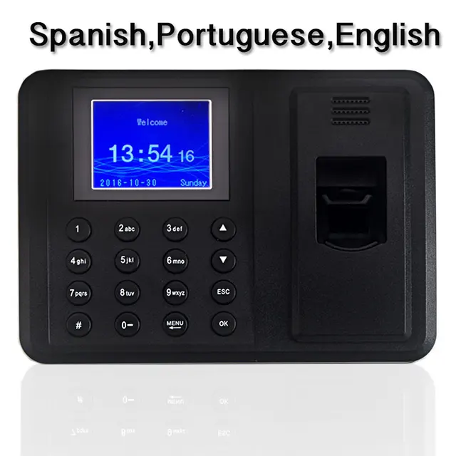 $US $30.39  2000 Users Biometric Fingerprint Time Attendance Machine with Low Price Office Time Recorder HR Emp
