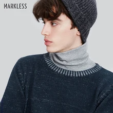 Мужские шерстяные пуловеры Markless, мужской свитер с длинными рукавами и круглым вырезом, повседневные трикотажные свитера, осень, MSA7718M