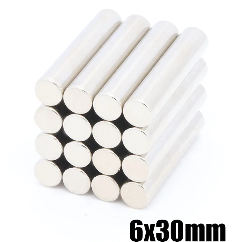 

20Pcs Neodymium Magnet Disc 6x30 mm N35 Permanent NdFeB Small Round Super Strong Powerful Magnetic Magnets For Craft 6 x 30 mm
