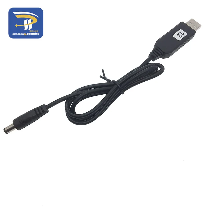 USB повышающий мощность линии DC 5 В к DC 9 В/12 В Повышающий Модуль USB конвертер Кабель-адаптер 2,1x5,5 мм разъем