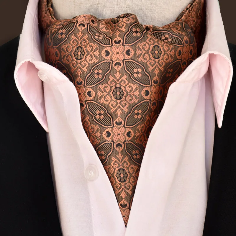 100% Natural Silk Men's Elegant Double-faced Cravat Scarf