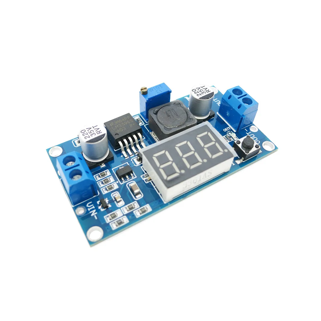 2 Pz/Lotto Lm2596 Lm2596S Power Module + Led Voltmetro Dc-Dc Regolabile Step-Down Il Modulo Di Alimentazione Con Display Digitale