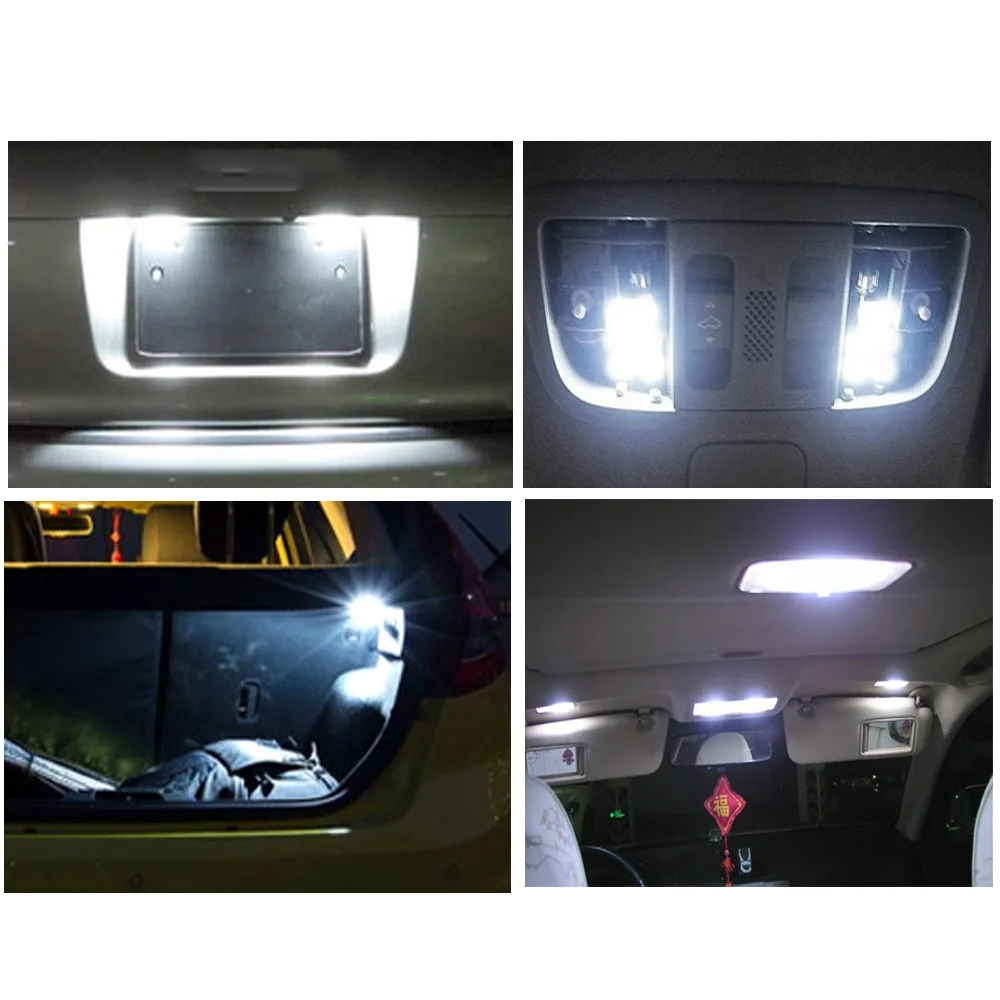 10 шт. T10 W5W светодиодный лампы белого Автомобильные Подсветка салона для Volvo XC90 S60