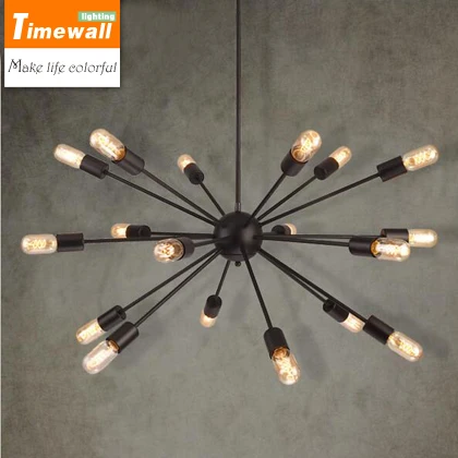 Clothing store pendant lamp personality retro Bar Cafe American industrial wind artificial satellite | Лампы и освещение