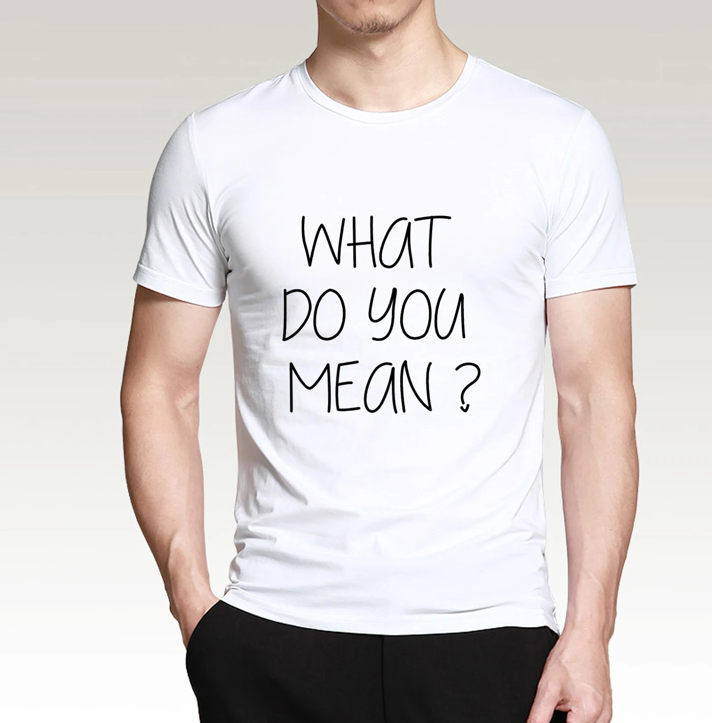 Justin Bieber men t shirt What Do You Mean printed 100% cotton hipster short sleeve shirts 2019 summer hip hop style top tees