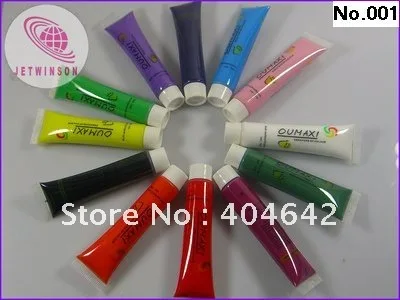 

12 PCS/LOT multi-surface 3D Art Nail Paint Painting Colors 12 ml UV Gel Acrylic Polish Set