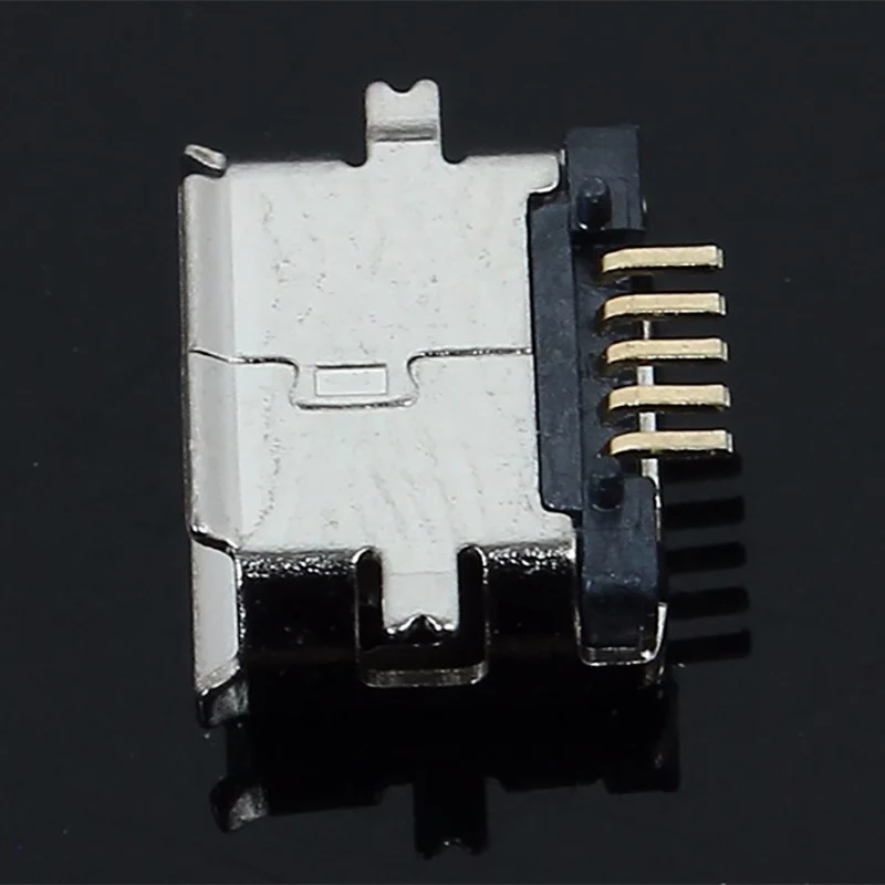 USB гнездовой разъем 5P 50 шт./лот 5pin MK5P Micro 5 контактный SMD медный корпус порт для