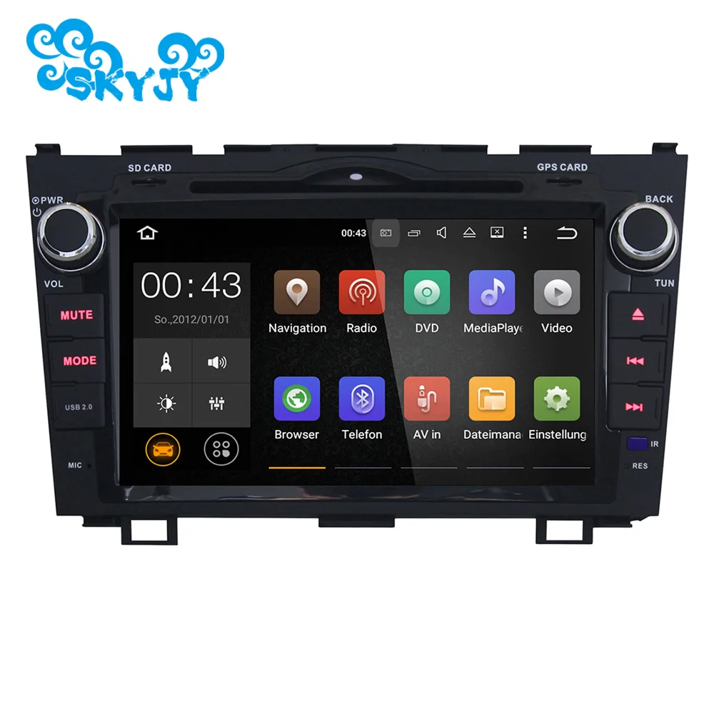 8 дюймов Android 1 HD Автомобильный DVD плеер GPS Навигация Радио Аудио для Honda CRV Navi