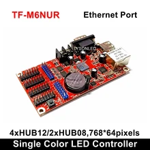 LongGreat TF-M6NUR сетевой и USB драйвер и RS232 порты светодиодный контрольная карта 768*64 пикселей, P10 P16 P20 светодиодный вывеска для сообщений большая карта