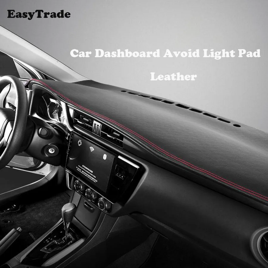For Kia Rio 4 X-line Car dashboard Avoid light pad Leather Instrument platform desk cover Mats Carp
