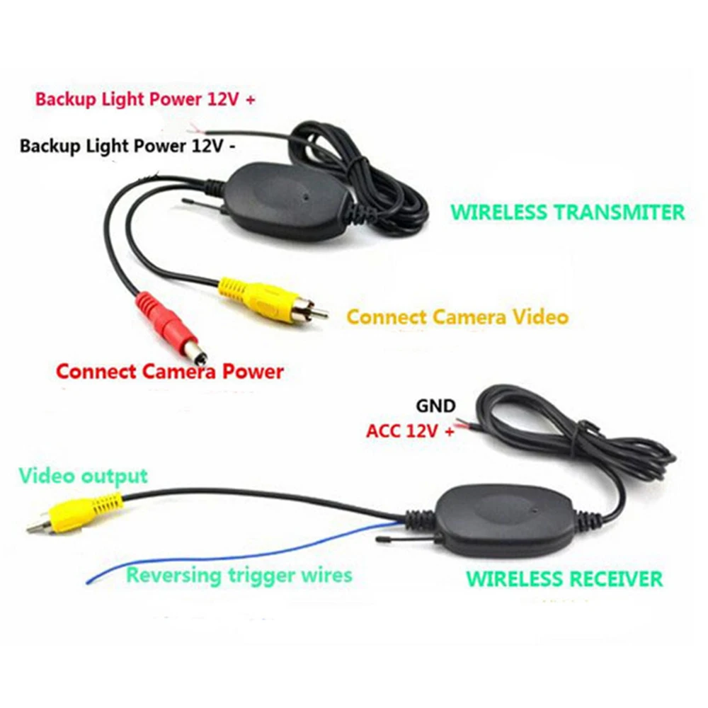 2,4G беспроводной видео передатчик приемник комплект Автомобильная камера заднего вида обратный резервный