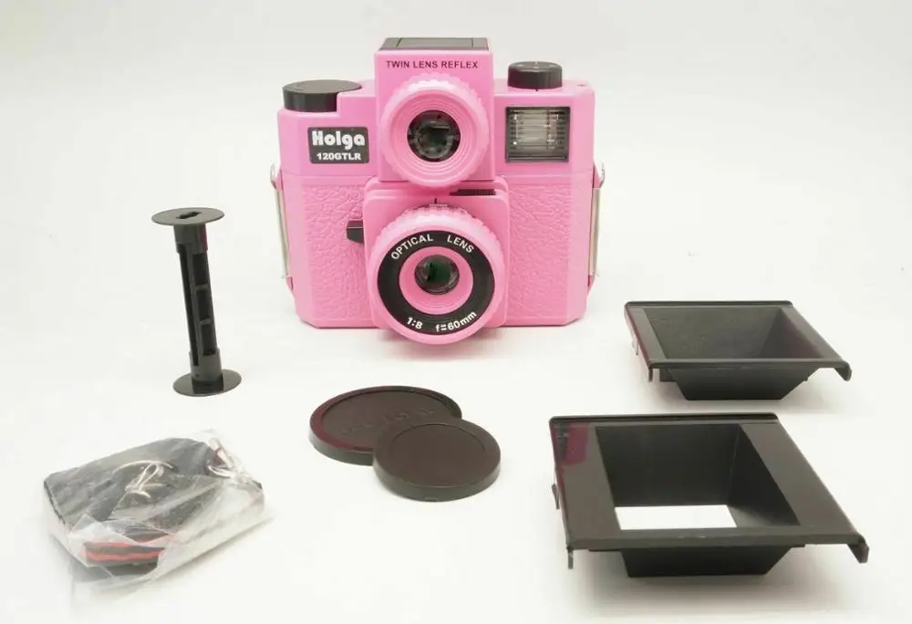 Новая HOLGA камера с двойным объективом Reflex 120 GTLR/120 GTLR пленка розовая|Плёночные и