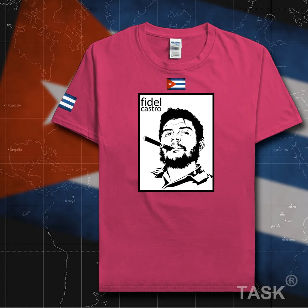 Мужская футболка Fidel каштро 2018 трикотажная memorial Cuba Che Че Гевара 100% хлопок футболки