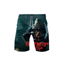 Пятница 13th объёмный рисунок(3d принт) крутая мода пляжные шорты базовые летние шорты уличные удобные kpop шорты мужские брюки хипстер