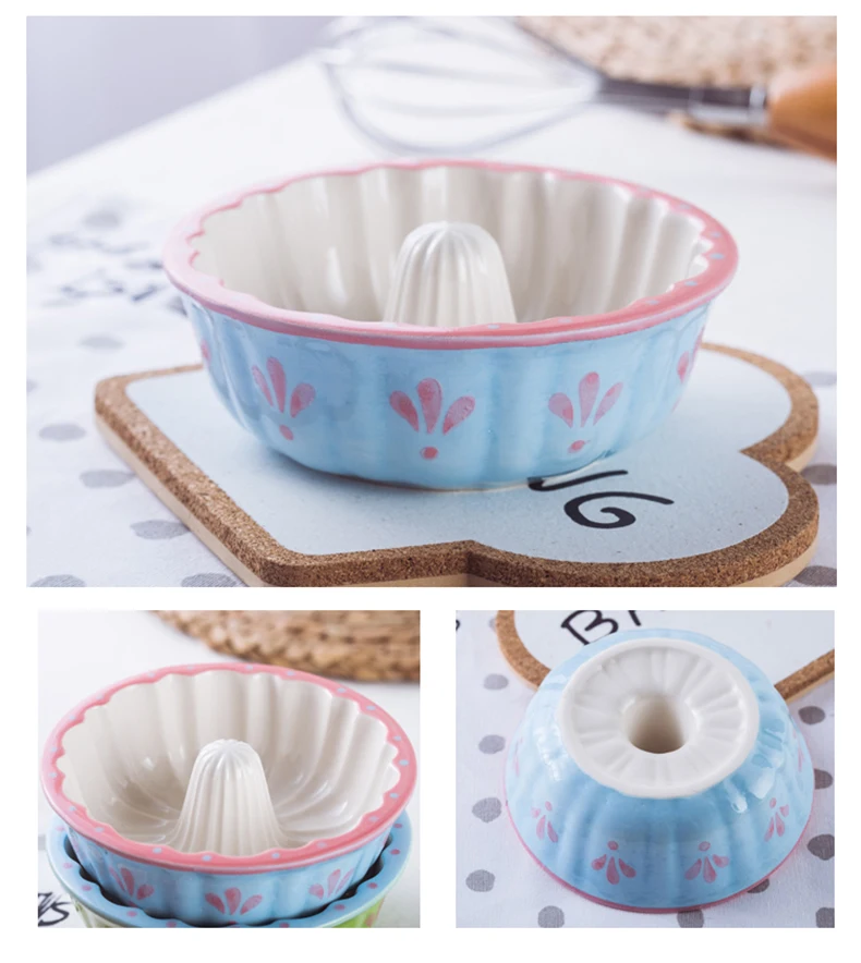 ANTOWALL Милая персональная вишневая керамическая чаша для выпечки для духовки Бытовая форма для выпечки торта креативная форма для пончиков