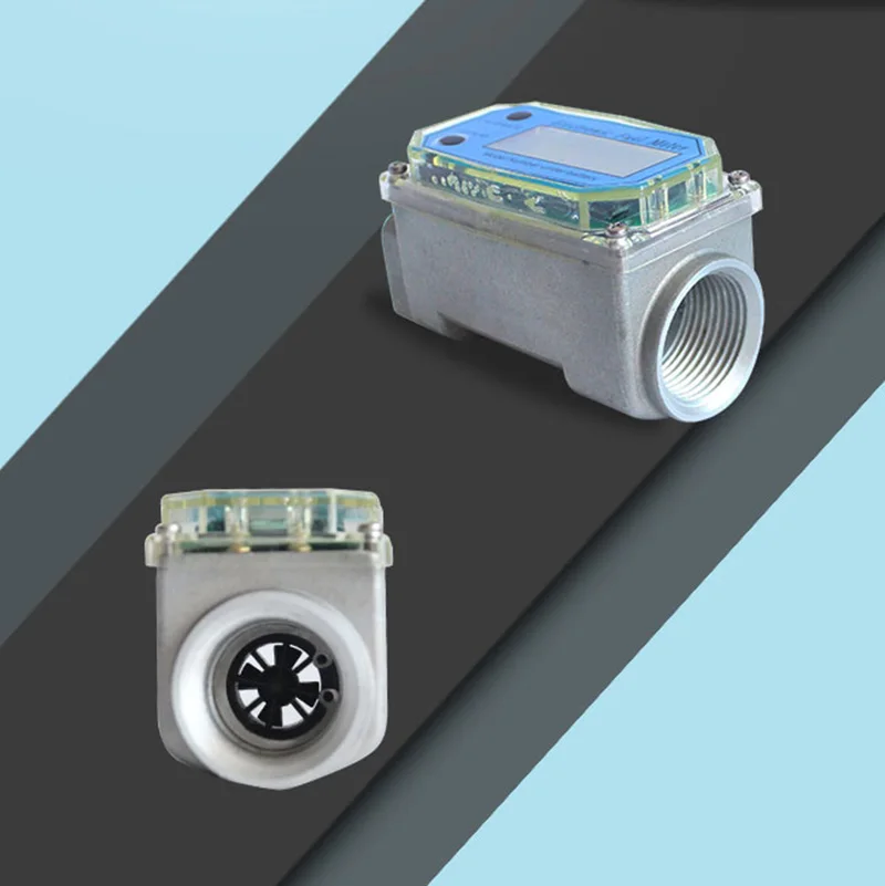 Turbine Digital Gasoline Flow Counting Flowmeter K24 Electronic Liquid Turbine Flowmeter 5-100L/Min