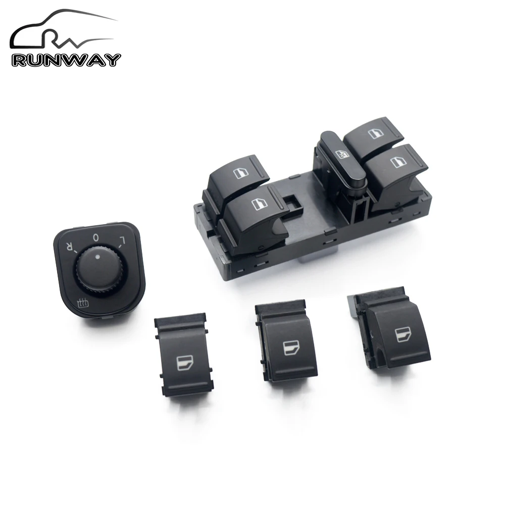 Free shipping! Mirror Window Switch For Volkswagen VW jetta mk5 golf 5