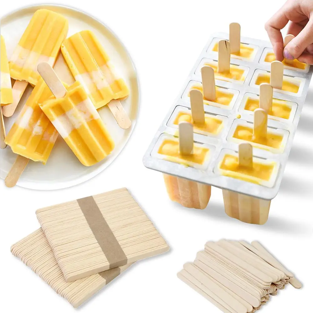 50 шт./лот деревянные палочки для мороженого DIY ручной работы палочки для сладостей инструменты для мороженого Кухонные гаджеты художественные палочки для рукоделия