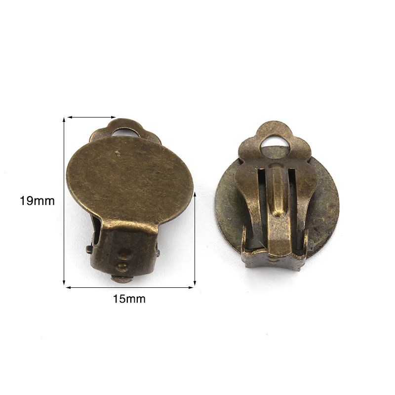 10 шт./лот клипсы для ушей из цинкового сплава без проколов пригонка к плоской