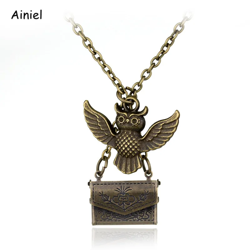 Movie Owl Admission Notice Envelope Necklace Animal Pendant Zinc Alloy Small Gift Ornaments Halloween Party Adult Man Woman Kids Movie Owl Admission Notice Envelope Necklace Animal Pendant Zinc Alloy Small Gift Ornaments Halloween Party Adult Man Woman Kids
