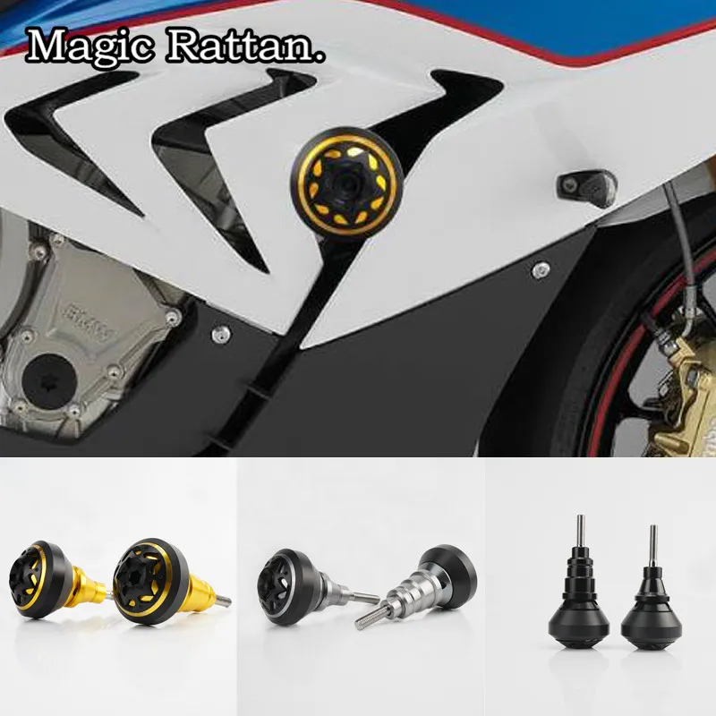 

Motorcycle CNC Aluminum Frame Slider Anti Crash Caps Engine Protection Crash Pad Protector For BMW S1000RR 2009-2011 2015-2017