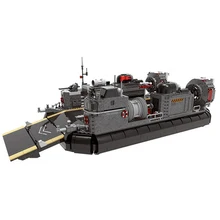 Горячая 06019 Военная серия амфибия посадки транспортный конструктор кораблики транспорт ховеркрафт Playmob детские игрушки