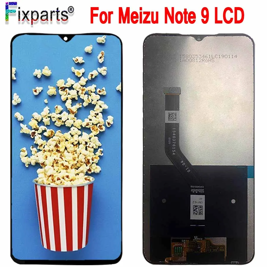 

New For Meizu Note 9 LCD Display +Digitizer Touch Screen Glass Replacement Parts For Meizu Note 9 Display Screen Free Shipping