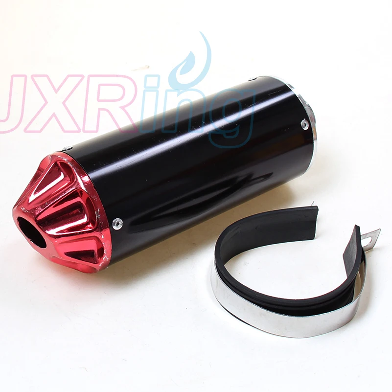 28mm Exhaust Muffler Red Aluminum for ATV pit dirt BIKE CRF 50/70/90