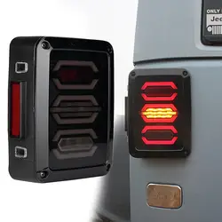 США издание светодиодный задний фонарь комплект для Jeep wrangler JK 07-16 задние стоп-сигнальные фонари сигнал заднего хода Back Up Turn сигнальный