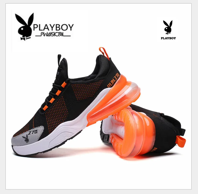 

New air cushion sports running shoes outdoor large size leisure flying woven breathable shock shoes wholesale 270