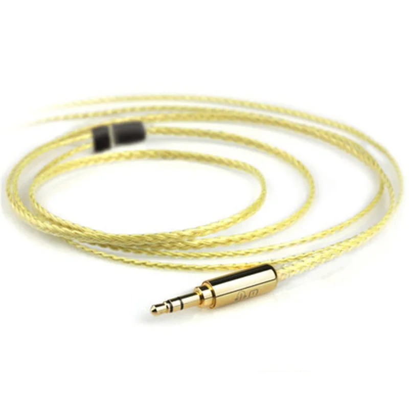 Xiaofan mk4 6 ядро с серебряным покрытием обновления кабель 2,5/3,5/4,4 мм балансный кабель с MMCX/2pin разъем для im70 ex1000 ie80 se535 - Цвет: Yellow