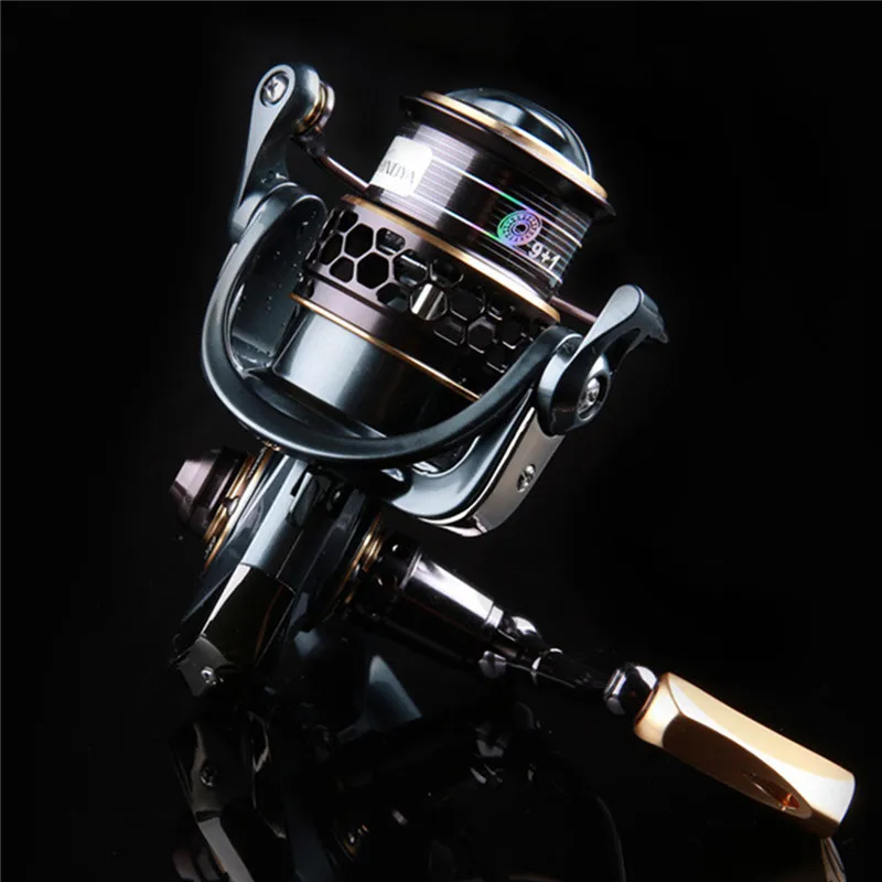 

2000 3000 Spinning Fishing Reel 9+1BB Gear Ratio 5.2:1 Double Metal Spool Lure Reel 249g 260g High-strength Composite Shell