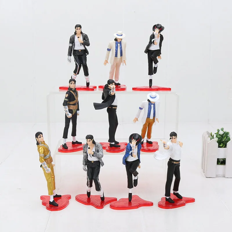 

10pcs/set 10cm Super Star Michael figure PVC action figure model toy