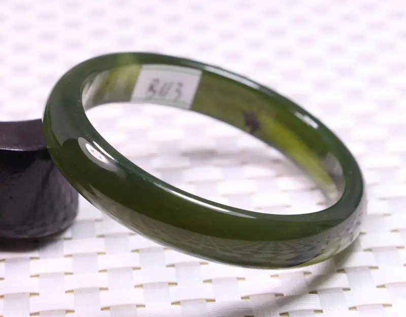 

58MM VERY FINE RARE NATURAL GREEN JADEITE JADE BRACELET BANGLE #B113 a 5.19