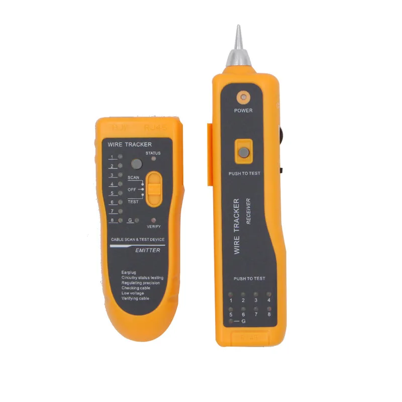 Кабельный тестер RJ45 RJ11 Cat5 Cat6 для телефонного телефона с проводом трекером Ethernet LAN