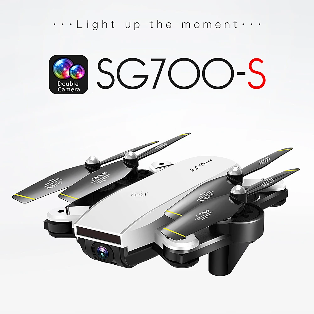 

SG700-S Drone with Camera 1080P Optical Flow Positioning Wifi FPV Altitude Hold Gesture Controlled Foldable RC Training Dron