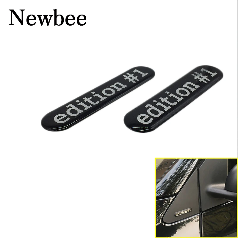 Newbee 3D автомобиль Стайлинг стикер издание#1 эмблема значок наклейка для смарт fortwo/forfour C453/W453 родстер зеркало украшение