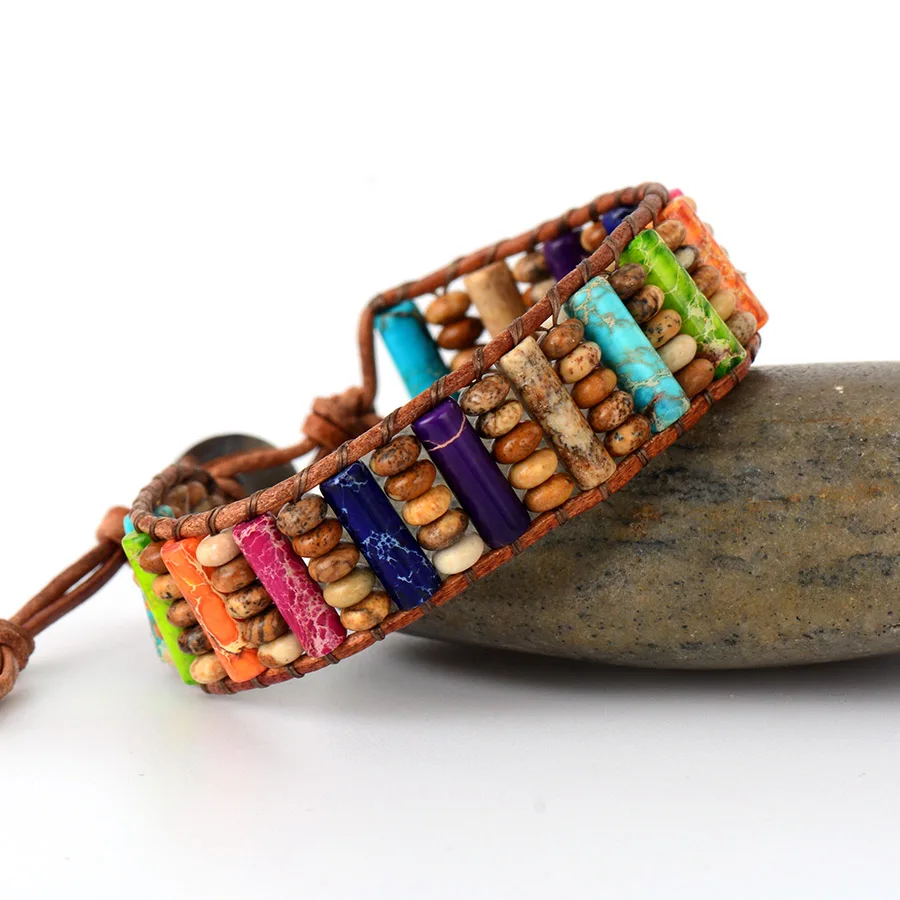 

Natural Stone Beads Bracelet DIY Bracelet Handmade Customize Jewelry for Fashion Women Present