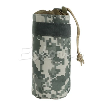 

Sell at a loss! Military Water Bottle Bag Kettle Pouch Holder Carrier Camouflage No Zipper Nylon Polyester Travel Bag