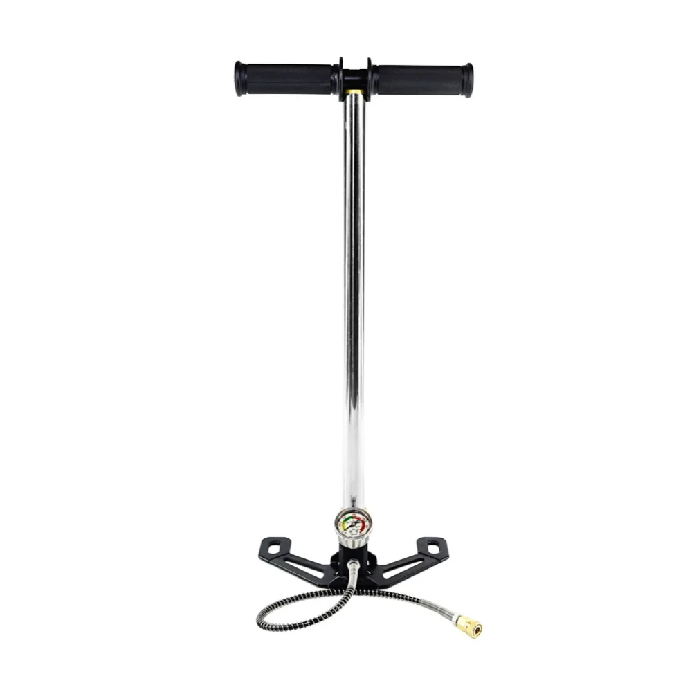 

High Pressure 4500PSI 30-40mpa PCP Hand Manual Pump Three Stage Stainless Steel Mini Hand Operated Air Pump For Tires Airguns