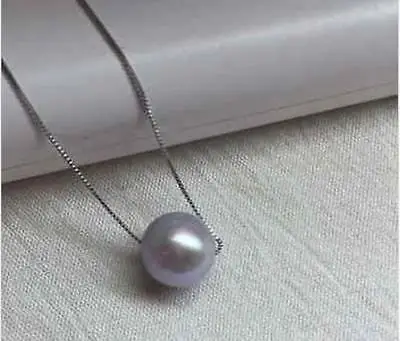 

FREE SHIPPING HOT sell new Style >>>>AAA+10-11MM SOUTH SEA gray NATURAL PEARL PENDANT NECKLACE