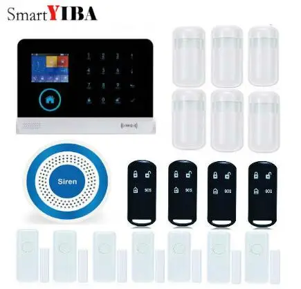 SmartYIBA Wireless WIFI GSM RFID Home Security System Burglar font b Alarm b font Wireless Strobe